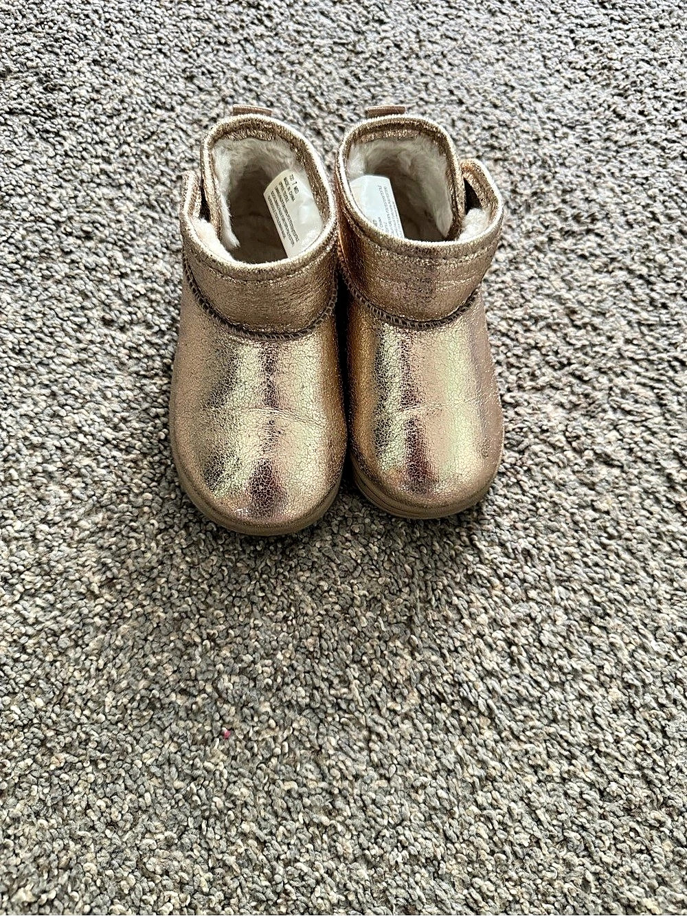 Toddler Metallic Glitter Boots